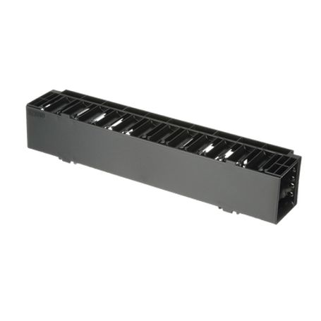 organizador de cables horizontal netmanager sencillo solo frontal para rack de 19in 2ur189236