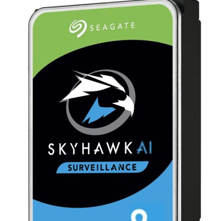 Seagate St8000ve001 Disco Duro De 8tb Skyhawk Ai/ Especial Para Videovigilancia/ Compatibles Con Dvrs Y Nvrs Con Ia/ Hasta 32 Ca