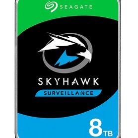 seagate st8000ve001 disco duro de 8tb skyhawk ai especial para videovigilancia compatibles con dvrs y nvrs con ia hasta 32 cana