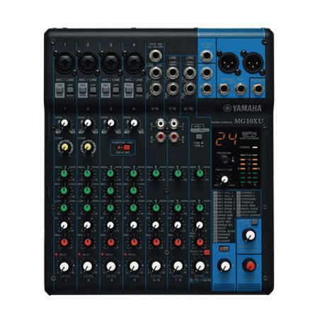 Mezcladora De Audio  10 Canales  Perillas  4 Entradas De Micrófono/linea  3 Entradas Estéreo  Efectos  Usb
