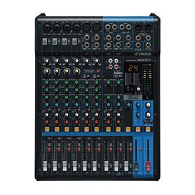 mezcladora de audio  12 canales  6 entradas de micrófonolinea  2 entradas estéreo  efectos integrados  alimentación phantom  us
