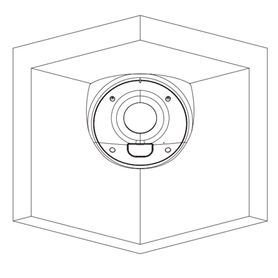 dahua ipchcbw8442  domo ip de 4 mp para montaje en esquinas lente de 25 mm  135° ir de 10 metros antivandálico protección perim