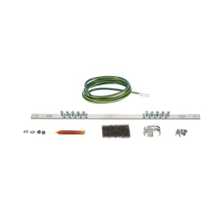 kit de puesta a tierra con jumper 6 awg rgrej696y y barra de conexiones de 20 orificios rgrb19u para rack de 19in194688