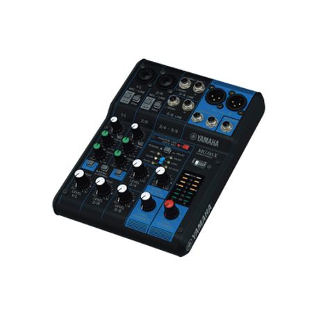 mezcladora de audio  6 canales  2 entradas de micro6 de linea 2 mono  2 estéreo  efectos integrados  alimentación phantom 22278