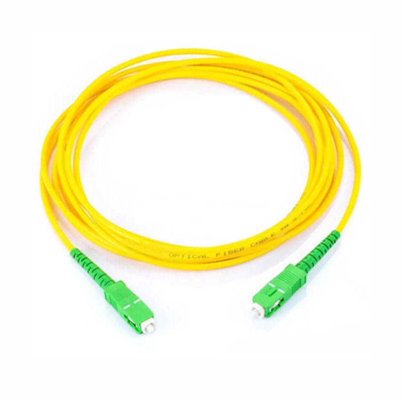 Jumper De Fibra Óptica Monomodo Sc/apc Sc/apc Simplex Color Amarillo 2 Metros 2mm