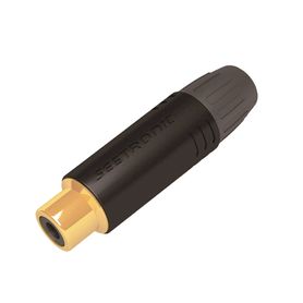 conector hembra rca  carcasa enchapada en negro  contacto enchapado en oro  cable od 3565mm