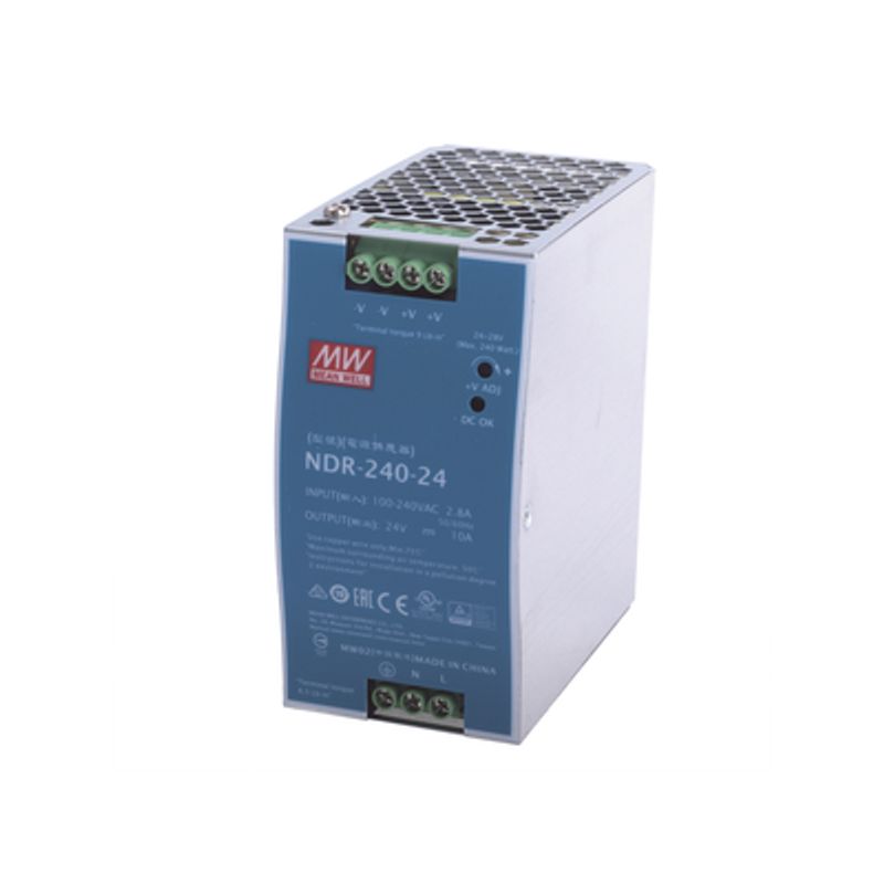 Fuente De Poder Industrial De 240w Salida 24vcc 10a Para Montaje Riel Din