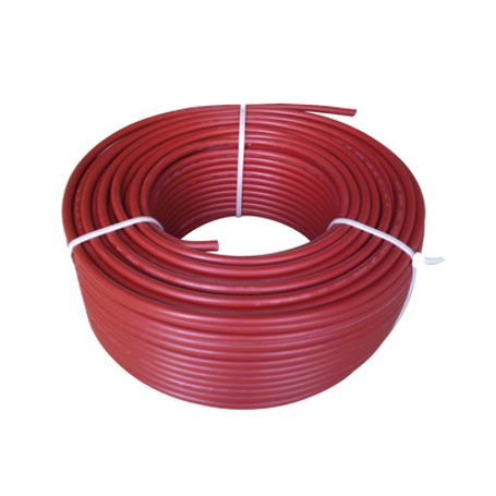 cable fotovoltaico rojo  6mm² 10awg  material cobre  2000v  rollo de 50 m