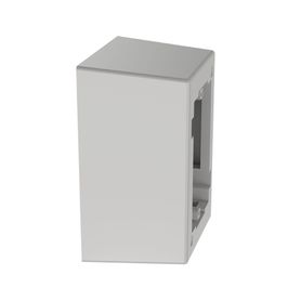 caja de pared superficial de 1 pieza uso universal con placas de pared con cinta adhesiva color blanco220739