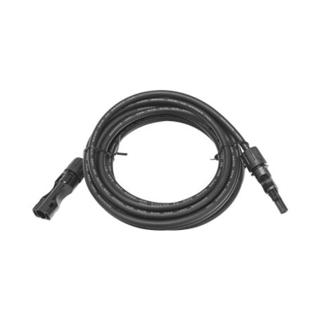 Cable Fotovoltaico 2.5 M Negro Calibre 10 Awg Con Terminales Mc4 En Ambos Extremos Cable Fotovoltaico 2.5 M Negro Calibre 10 Awg Con Terminales Mc4 En Ambos Extremos