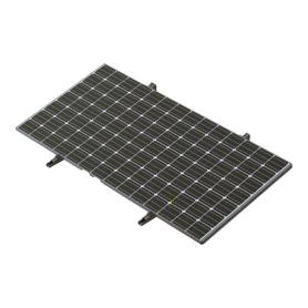 montaje para 1 modulo solar sobre piso