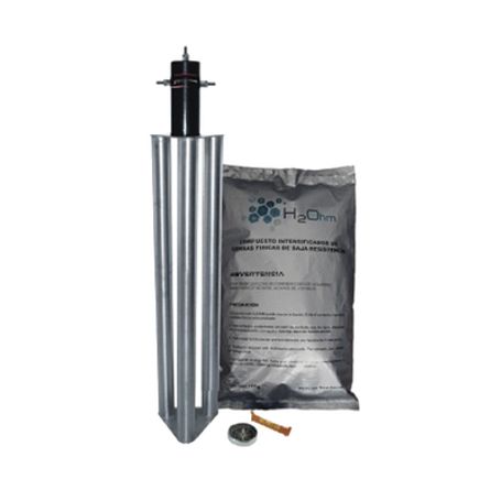 Kit Antivandalico De Puesta A Tierra De 100 Amperes Con Electrodo Filtro Y Compuesto H2ohm. Kit Antivandalico De Puesta A Tierra De 100 Amperes Con Electrodo Filtro Y Compuesto H2ohm.