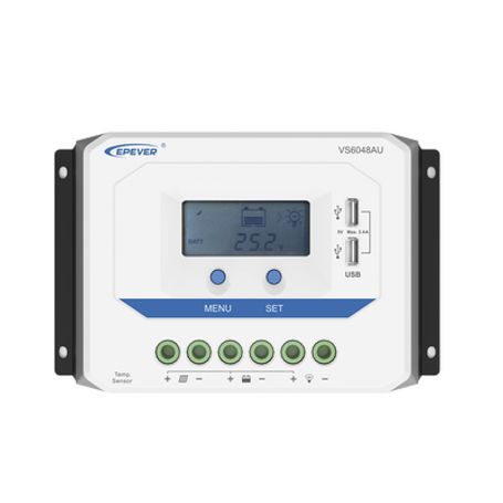 Controlador Solar De Carga Pwm 12/24v/36/48v 60 A 60 A Salida Usb Con Display