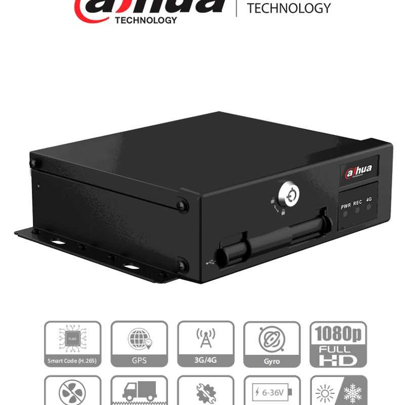 Dahua Dhimxvr1004gfi  Dvr Movil De 4 Canales Con Inteligencia Artificial 1080p/ 4g/ H.265/ Soporta 2 Tarjetas Sd/ Soporta Dsm/ad