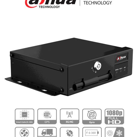 Dahua Dhimxvr1004gfi  Dvr Movil De 4 Canales Con Inteligencia Artificial 1080p/ 4g/ H.265/ Soporta 2 Tarjetas Sd/ Soporta Dsm/ad