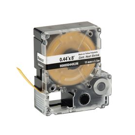 casete de etiquetas continuas termorretráctil  112 mm de ancho x 24 m de largo poliolefina amarilla208232