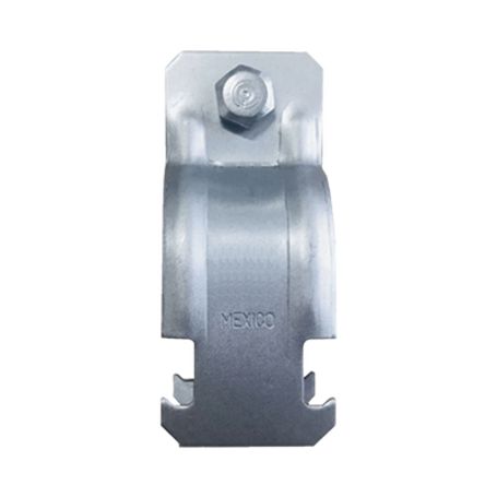abrazadera unicanal para conduit cédula 40  de 1 12 38 mm