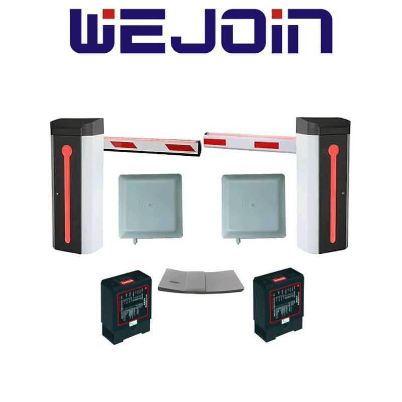 Wejoin Wejpak6  Paquete Para Control De Acceso Vehicular / 2 Barreras Wejoin Wjdz120l34 Wjdz120r34/ 2 Lectoras Saxxon Saxr2656 /