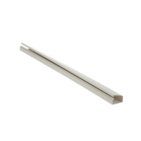 canaleta ld10 de pvc rigido con cinta adhesiva para instalación sin herramientas de 384 x 24 x 3048 mm color blanco mate204777