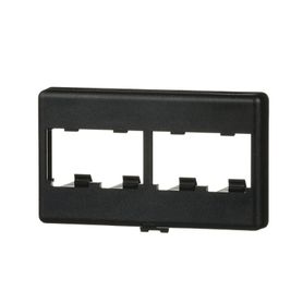 placa de mobiliario modular estándar salidas para 4 puertos minicom color negro178154