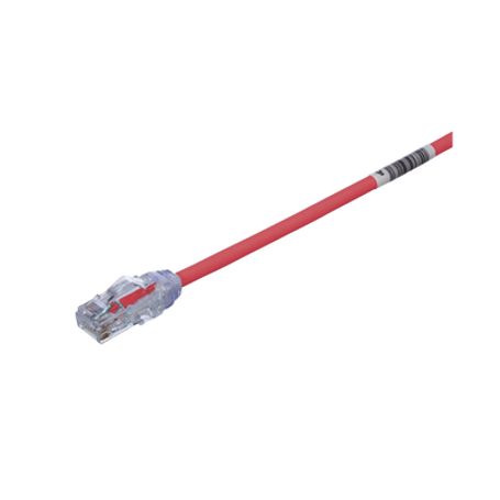 cable de parcheo utp cat6a cmlszh diámetro reducido 28awg color rojo 10ft