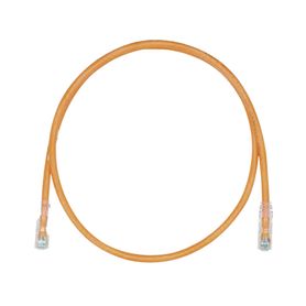 cable de parcheo tx6 utp cat6 24 awg cm color naranja 8 metros