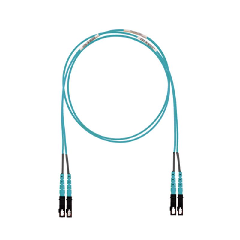 Jumper De Fibra Optica Multimodo 50/125 Om3 Scsc Duplex Lszh (cero Halógenos) Color Aqua 2 Metros