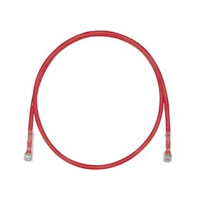 cable de parcheo tx6 utp cat6 24 awg lszh color rojo 8 metros