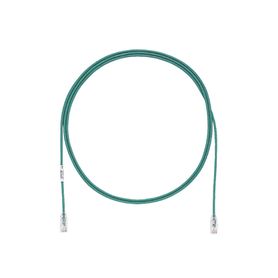 cable de parcheo tx6 utp cat6 diámetro reducido 28awg color verde 30ft 179816