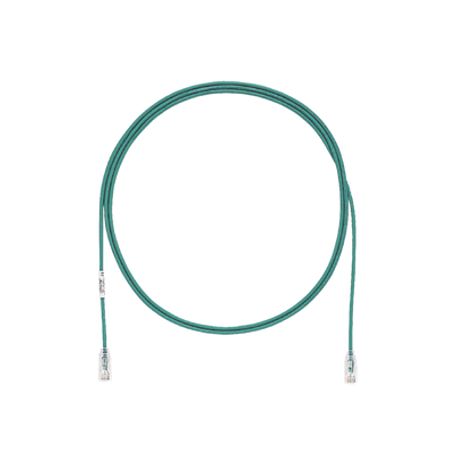 Cable De Parcheo Tx6 Utp Cat6 Diámetro Reducido (28awg) Color Verde 30ft 