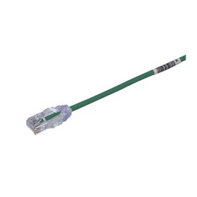 cable de parcheo tx6 utp cat6 diámetro reducido 28awg color verde 30ft 179816