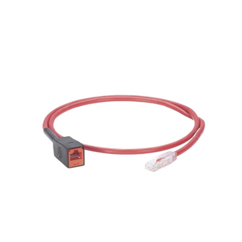 Cable De Prueba Para Plugs Rj45 De Terminación En Campo (mptl) Cat6a Utp 1 Metro Color Rojo