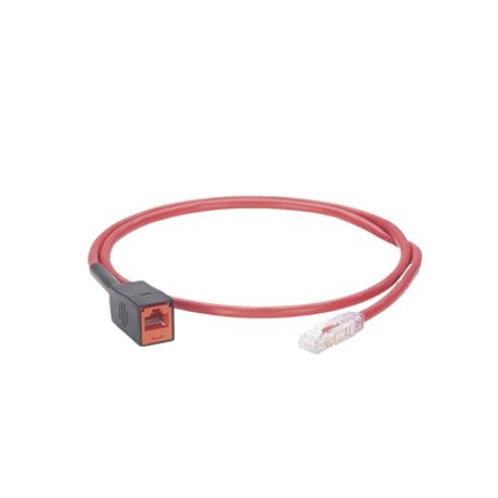 cable de prueba para plugs rj45 de terminación en campo mptl cat6a utp 1 metro color rojo