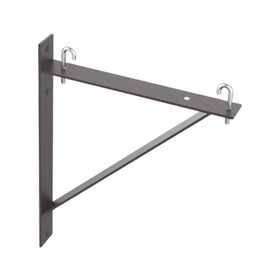 kit de soporte triangular a pared para escalerillas de 12 y 6 in de ancho de acero color negro