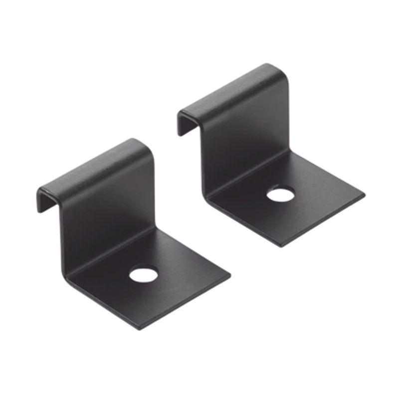 Kit De Soporte Vertical A Pared Para Charola Tipo Escalerilla De Acero Color Negro