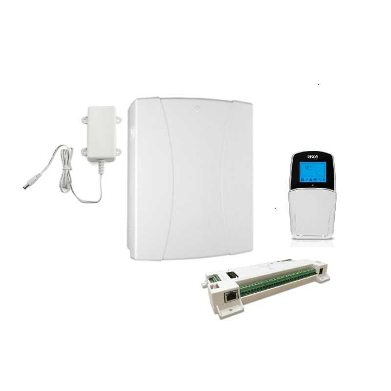 Risco Lightsys Plus Pack  Paquete De Alarma Risco De 8 Hasta 512 Zonas Con Modulo Ethernet Y Wifi Integrado Que Incluye Tarjeta 