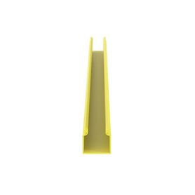 canaleta fiberrunner™ 2x2 sin tapa de pvc rigido color amarillo 18 m de largo184803