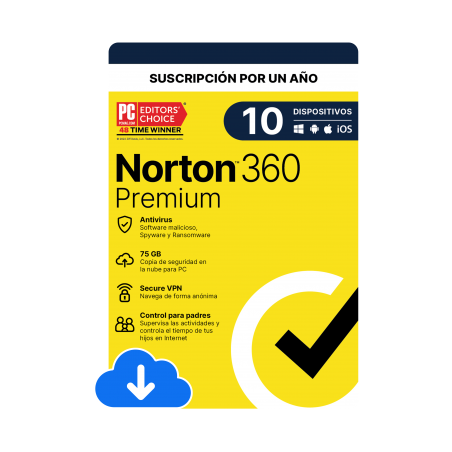 ESD Norton 360 Premium 10 Dispositivos 1 Año 21430698