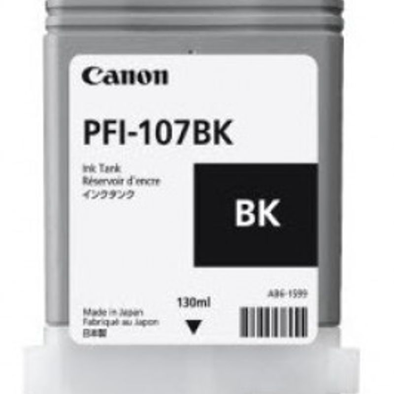 Tanque de tinta CANON PFI107BK Negro Inyección de tinta Ampolla IDCARDKR2K 