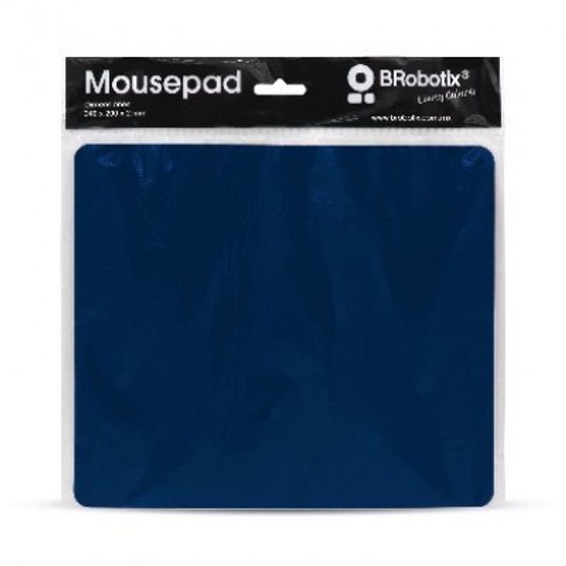 Mouse Pad Ultra Delgado Azul Marino con Bolsa BROBOTIX 695157 IDCARDKR2K 
