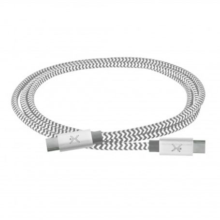 Cable USB Tipo C a USB Tipo C  PERFECT CHOICE PC101697  1 m Plata IDCARDKR2K 