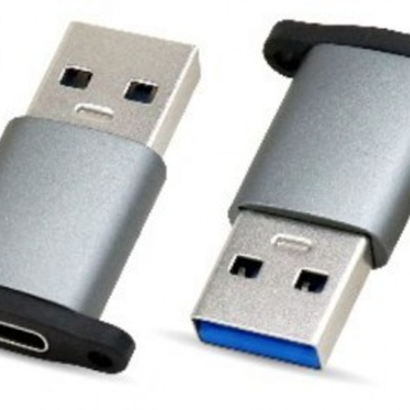 Adaptador USB V3.0 Tipo A Macho  a Tipo C Hembra BROBOTIX 6000342 IDCARDKR2K 
