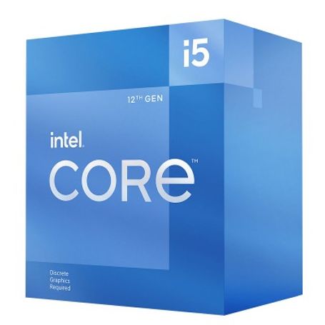 Procesador Intel Core i512400F 2.50GHz 6 núcleos Socket 1700 18 MB Caché Alder Lake. (REQUIERE TARJETA DE VIDEO. COMPATIBLE SOLO