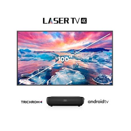 Laser TV Hisense 100L9G 100 pulgadas 4K Smart HDR Android Incluye pantalla de proyección e instalación IDCARDKR2K 