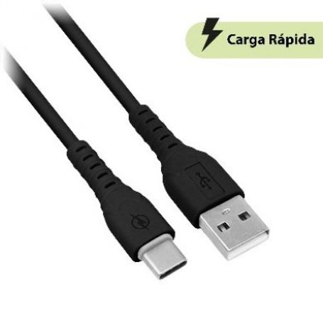 CABLE CARGA RÁPIDA USB V3.0 TIPO C PVC 1.0 M NEGRO (6001776) Brobotix IDCARDKR2K 