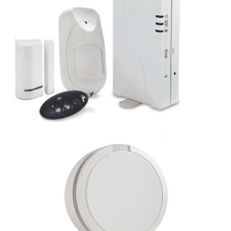 Risco Wicomm Fuego Pack  Paquete Que Incluye Panel Autocontenido Inalámbrico Wicomm Con Sensor De Movimiento  Contacto Magnético