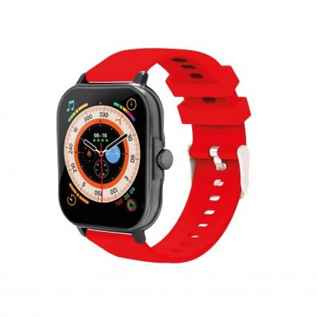 Smartwatch NECNON NSW201 1.81 pulgadas Full Touch IP67 BT 5.0 Android/IOS Negro/Rojo IDCARDKR2K 