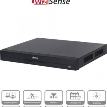 DAHUA XVR5232AN4KLI3  DVR de 32 Canales 4k/ 8 Megapixeles/ WizSense/ Con IA/ 6 Canales de Reconocimiento Facial/ H.265/ Hasta 32