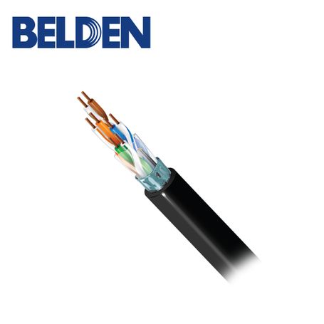 cable ftp cat5e belden 1212f 0081000 forro pvc gris cmr 4 pares 350mhz calibre 24 awg 100 cobre uso interior ideal para instala