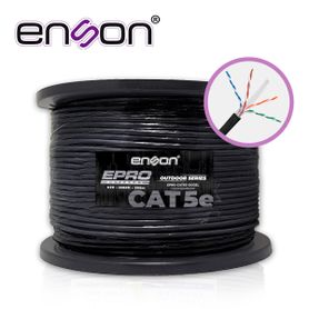 cable utp cat5e enson eprocat5eougel forro pvcpegel 4 pares calibre 24 awg 100 cobre uso exterior con gel bobina 1000 pies 305 